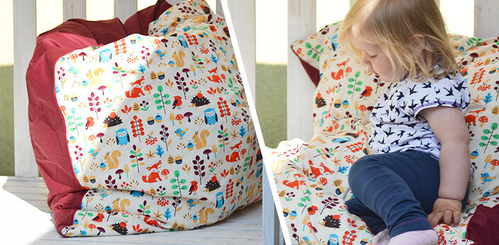 Sewing instruction Bean Bag